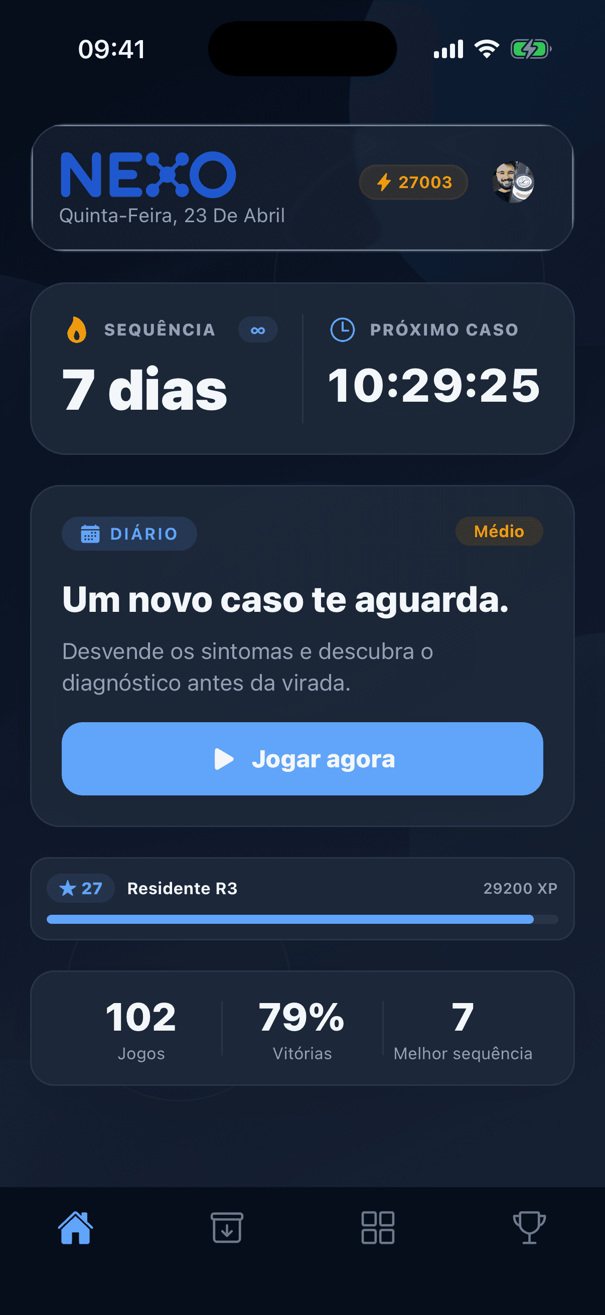 Caso diário